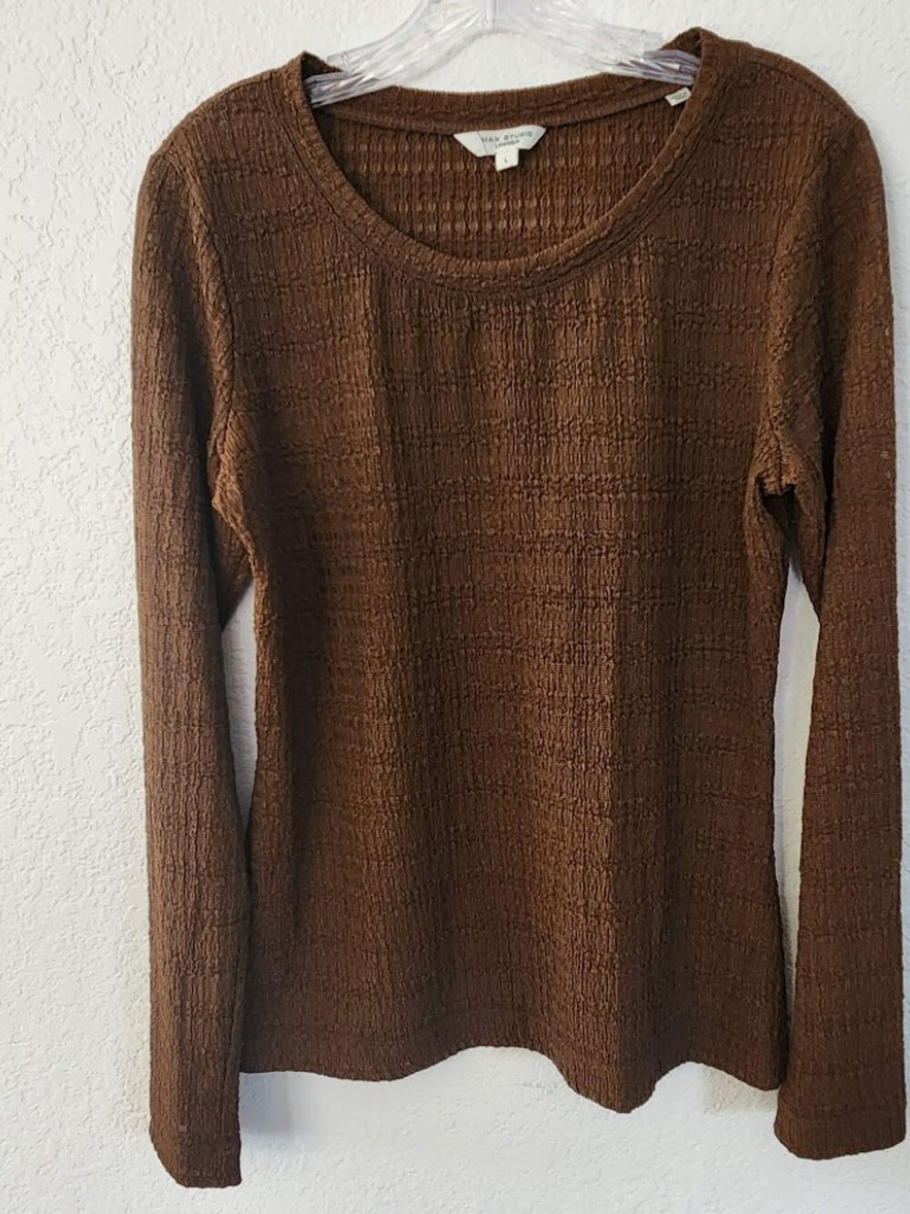Max Studio Textured Weave Shirt